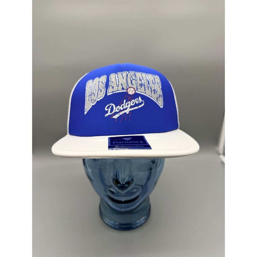 Fanatics Los Angeles Dodgers Heritage Foam Front Trucker Snapback Hat Blue White